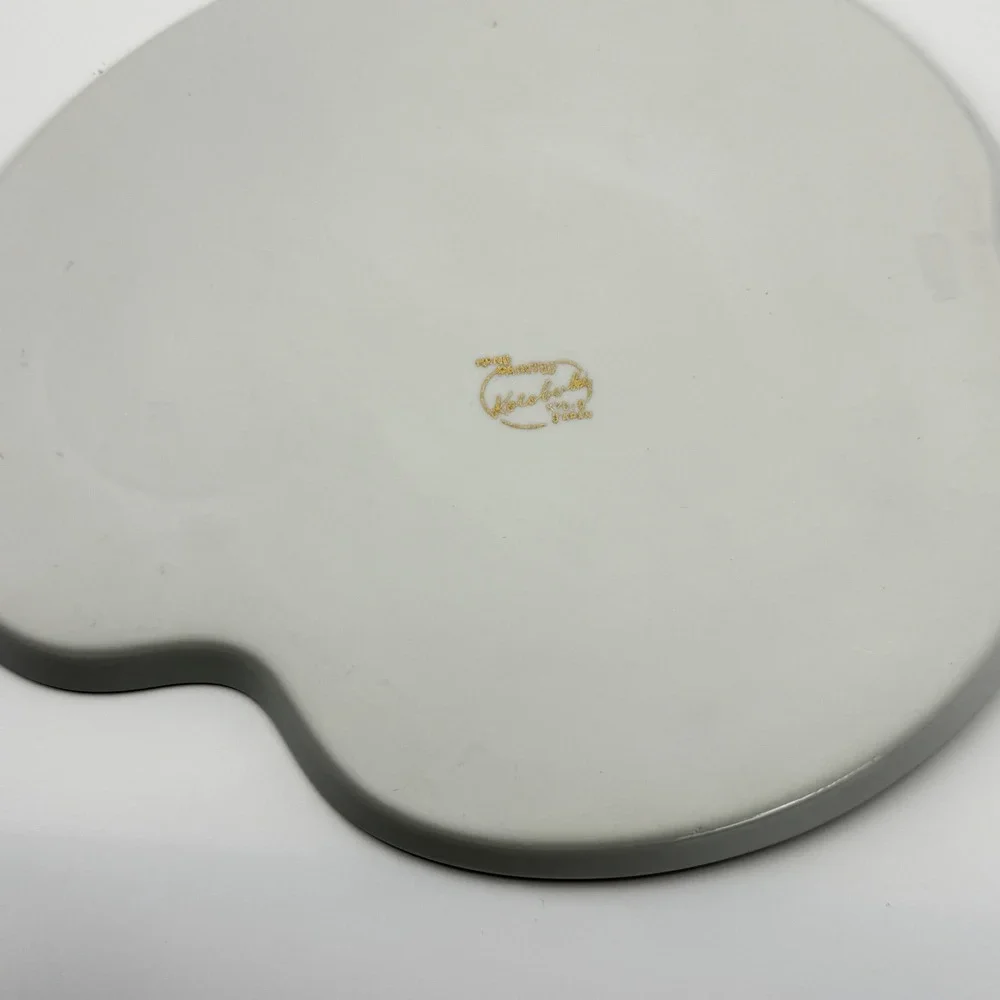 Vintage Kutani Style Kyoto Japan Tea Set 4 Cups Snack Trays Eggshell Gold Floral